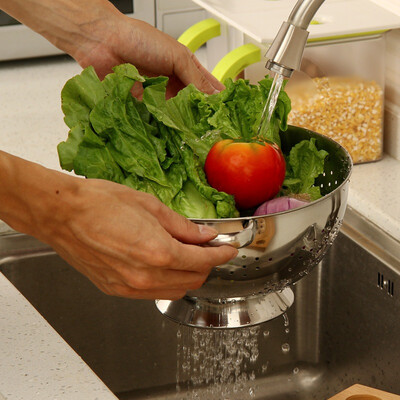Ou Runzhe Lek Water Tray Stainless Steel Punching Round Belt Multi - purpose Fruit Basket Fruit Soup Sieve Basket
Ou Runzhe Lek Water Tray Stainless Steel Punching Round Belt Multi - purpose Fruit Basket Fruit Soup Sieve Basket