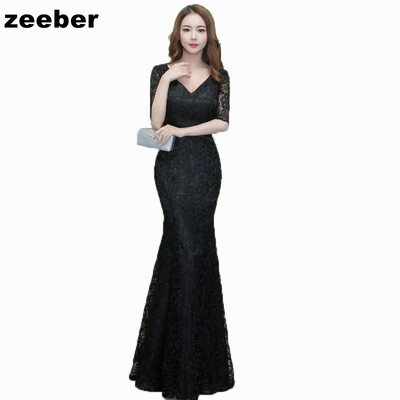 Sexy mermaid Evening Dresses Long Vintage black Elegant Sleeves Lace Party Gown Prom Dress Women Zipper Robe Evening Gown
Sexy mermaid Evening Dresses Long Vintage black Elegant Sleeves Lace Party Gown Prom Dress Women Zipper Robe Evening Gown