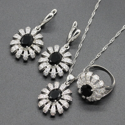 Trendy White Stone Silver Plated Jewelry Sets for Women Choker Pendant Drop Earrings Ring Six Colors Available Free Jewelry Box
Trendy White Stone Silver Plated Jewelry Sets for Women Choker Pendant Drop Earrings Ring Six Colors Available Free Jewelry Box