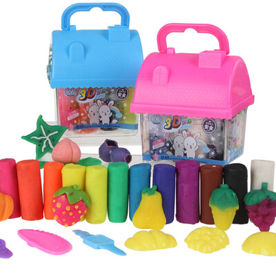 ZHIGAO 12 Colour Moulding Clay Hut Mold Playset