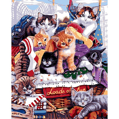 Diy Animals Oil Painting Paint by Numbers Kit with Brushes&Acrylic Paints for Adults - Lovely Cats
Diy Animals Oil Painting Paint by Numbers Kit with Brushes&Acrylic Paints for Adults - Lovely Cats