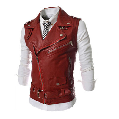CT&HF Men Fashion Leisure Ma3 Jia3 Korea Handsome Personality PU Leather Vest Men Simple Pure Color Zipper Design Vest
CT&HF Men Fashion Leisure Ma3 Jia3 Korea Handsome Personality PU Leather Vest Men Simple Pure Color Zipper Design Vest