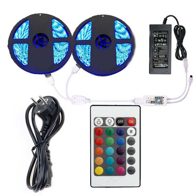 KWB 2 x 5 M 5050 RGB Wifi Controller LED Strip Lights 60ledm Neon Flexible Tape Diode Ribbon DC 12V Adapter
KWB 2 x 5 M 5050 RGB Wifi Controller LED Strip Lights 60ledm Neon Flexible Tape Diode Ribbon DC 12V Adapter