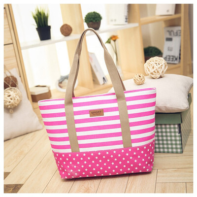 SMOOZA Fashion Striped Casual Tote Women Canvas Handbag Casual Shoulder Shopping Bags Beach Zipper Large Bag Sac A Main Bolsas
SMOOZA Fashion Striped Casual Tote Women Canvas Handbag Casual Shoulder Shopping Bags Beach Zipper Large Bag Sac A Main Bolsas