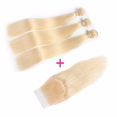 HCDIVA 613 Blonde Virgin Hair 3 Bundles With Closure 44 Lace SizeBlonde Bundles Brazilian Hair Extensions Straight Hair Bundle
HCDIVA 613 Blonde Virgin Hair 3 Bundles With Closure 44 Lace SizeBlonde Bundles Brazilian Hair Extensions Straight Hair Bundle