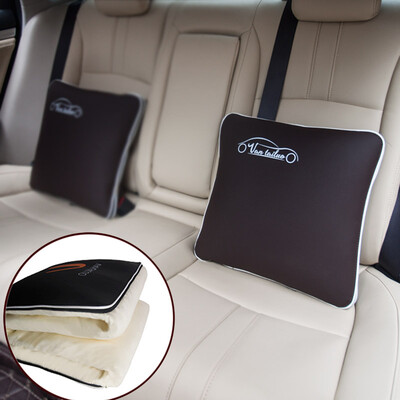 Vatican car pillow car pillow is car pillow quilt dual-use car on the car with car summer cool is multi-function