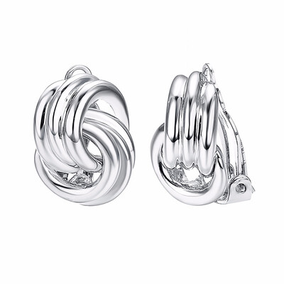 Yoursfs Knot Clip-On Earrings for Women Silver Color Big Swirl 80s Button Earrings Round Knot Clip on Earrings
Yoursfs Knot Clip-On Earrings for Women Silver Color Big Swirl 80s Button Earrings Round Knot Clip on Earrings