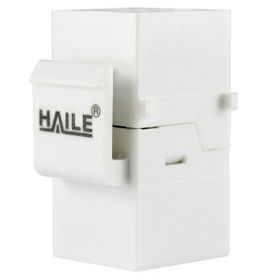 Haile HT-302E-W high-end gold-plated version of the RJ45 ultra-five cable connector network dual-pass high-quality network through the head network cable docking device white
Haile HT-302E-W high-end gold-plated version of the RJ45 ultra-five cable connector network dual-pass high-quality network through the head network cable docking device white