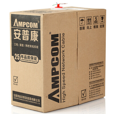 AMPCOM original super five network cable 0512mm oxygen-free copper core 25 meters CAT5e unshielded box line POE power supply AMC5E51025
AMPCOM original super five network cable 0512mm oxygen-free copper core 25 meters CAT5e unshielded box line POE power supply AMC5E51025
