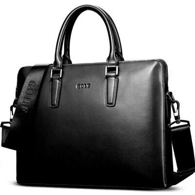 Golf GOLF fine men's first layer of leather business briefcase men's handbag D498013 black
Golf GOLF fine men's first layer of leather business briefcase men's handbag D498013 black