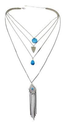 Idealway New Fashion Silver Plated Alloy Multilayer Chains Rhinestone Flower Resin Beads Tassel Chain Pendant Necklaces Women Jewelry
Idealway New Fashion Silver Plated Alloy Multilayer Chains Rhinestone Flower Resin Beads Tassel Chain Pendant Necklaces Women Jewelry