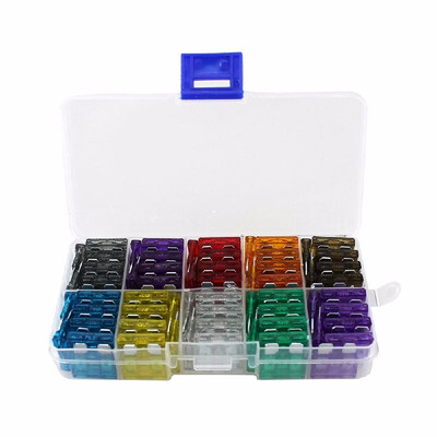 100pcsbox Assortment Car Standard Blade Fuses 2A 3A 5A 75A 10A 15A 20A 25A 30A 35A for Vehicle Motorcycle Boat Truck
100pcsbox Assortment Car Standard Blade Fuses 2A 3A 5A 75A 10A 15A 20A 25A 30A 35A for Vehicle Motorcycle Boat Truck