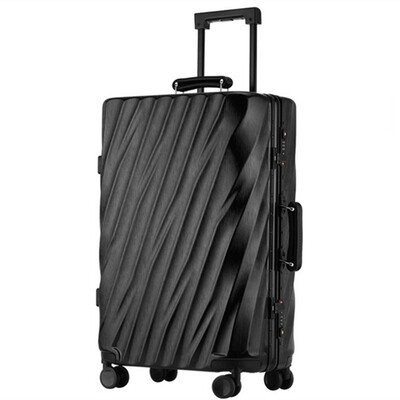 202428 inch Aluminum Frame Rolling Luggage Bag Full Metal Travel Suitcase Luxury Brand Business Brushed Metal PC Trolley Bags
202428 inch Aluminum Frame Rolling Luggage Bag Full Metal Travel Suitcase Luxury Brand Business Brushed Metal PC Trolley Bags