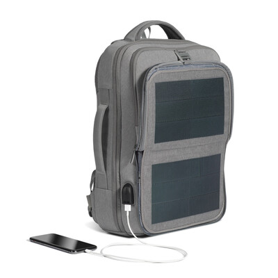 Hanergy 9W thin film solar power backpack mobile power smart men&women business casual outdoor travel large capacity commercial fashion backpack charging computer bag gray
Hanergy 9W thin film solar power backpack mobile power smart men&women business casual outdoor travel large capacity commercial fashion backpack charging computer bag gray