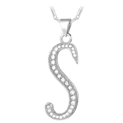 U7 Gold Plated Necklace Women Men Capital Initial Letter Pendant & Necklace Platinum Fashion Alphabet Letter Necklace
U7 Gold Plated Necklace Women Men Capital Initial Letter Pendant & Necklace Platinum Fashion Alphabet Letter Necklace