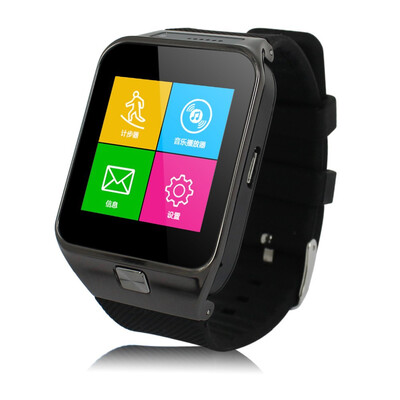 Elegance Dual Mode Smart Watch Phone with SIM Card Mode/ Bluetooth Mode/ TF Card Slot/ Camera/ Music Player/ Pedometer Compatible with Android Smartphne and iPhone