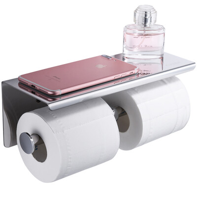 CVBAB toilet paper holder 304 stainless steel mobile phone paper towel holder toilet paper holder bathroom toilet paper holder toilet paper tray double row plating model CP5808
CVBAB toilet paper holder 304 stainless steel mobile phone paper towel holder toilet paper holder bathroom toilet paper holder toilet paper tray double row plating model CP5808