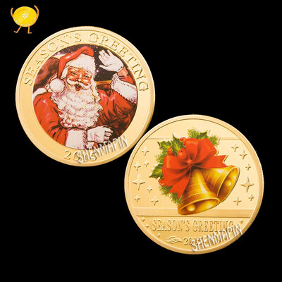 Merry Christmas Commemorative Coin Santa Claus Sending Dumbbells Gold Plated Coin Exquisite Holiday Party Gift Coin Collectibles
Merry Christmas Commemorative Coin Santa Claus Sending Dumbbells Gold Plated Coin Exquisite Holiday Party Gift Coin Collectibles
