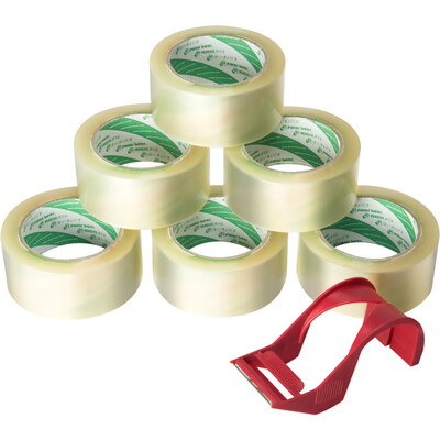 Polar bear OC-416 High-transparent sealing tape 48mm 100y 914 meters 6-pack gift cutter
Polar bear OC-416 High-transparent sealing tape 48mm 100y 914 meters 6-pack gift cutter