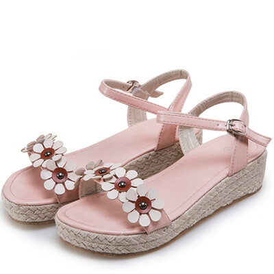 women sandals ankle strap espadrilles shoes thick sole platform flat wedge canvas cloth sandals spring summer flower decoration
women sandals ankle strap espadrilles shoes thick sole platform flat wedge canvas cloth sandals spring summer flower decoration