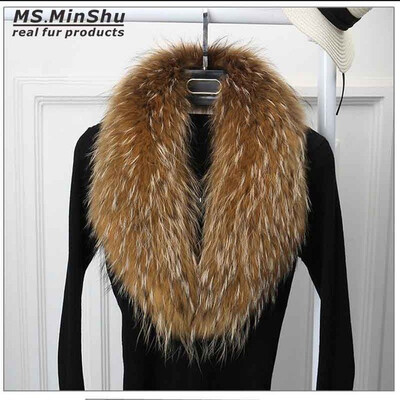 MsMinShu Natural Raccoon Fur Collar Detachable Fur Collar For Jacket Fox Fur Scarf Down Coat Big Fox Collar Fluffy Fur Scarf
MsMinShu Natural Raccoon Fur Collar Detachable Fur Collar For Jacket Fox Fur Scarf Down Coat Big Fox Collar Fluffy Fur Scarf