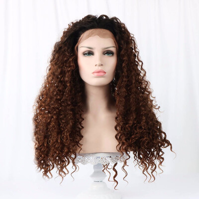 24" Blonde Lace Front Wig Synthetic Hair Natural Hairline 340g Brown Black Lace Front Curly Wigs For Black Women
24" Blonde Lace Front Wig Synthetic Hair Natural Hairline 340g Brown Black Lace Front Curly Wigs For Black Women