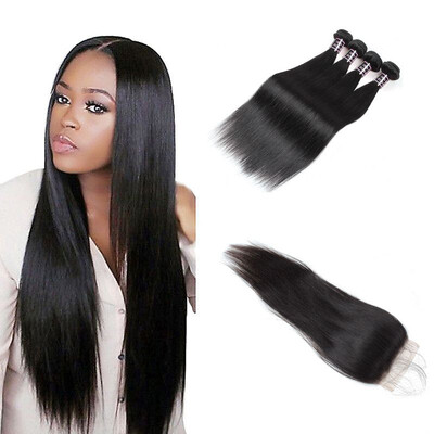 Ishow 7APeruvian Straight Human Hair 4 Bundles With Closure With Baby Hair Free Middle Three Part Hair Weave Bundles
Ishow 7APeruvian Straight Human Hair 4 Bundles With Closure With Baby Hair Free Middle Three Part Hair Weave Bundles