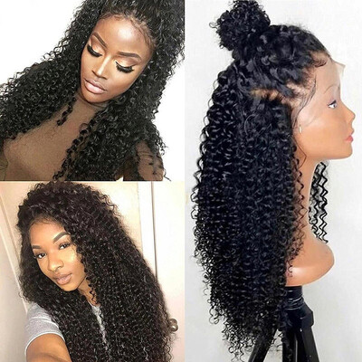 Pre-Plucked Lace Front Human Hair Wigs with Baby Hair Kinky Curly Brazilian Virgin Hair Lace Wigs-Glueless 130 Density
Pre-Plucked Lace Front Human Hair Wigs with Baby Hair Kinky Curly Brazilian Virgin Hair Lace Wigs-Glueless 130 Density