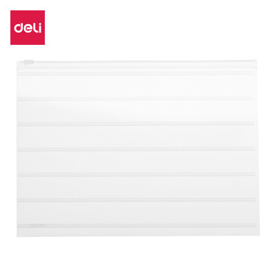 Deli deli 10 A4 transparent zipper bag matte texture document bag test paper bag 5568
Deli deli 10 A4 transparent zipper bag matte texture document bag test paper bag 5568