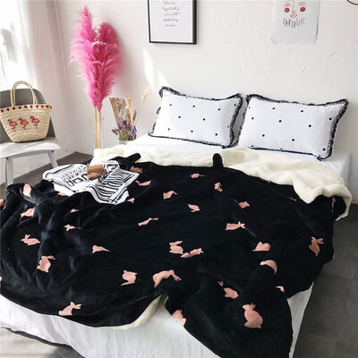 Nordic Style Thicken Flannel Super Warm Soft Double Layer Bedspreads Throw Sheep Velvet Blankets For Double Bed
Nordic Style Thicken Flannel Super Warm Soft Double Layer Bedspreads Throw Sheep Velvet Blankets For Double Bed