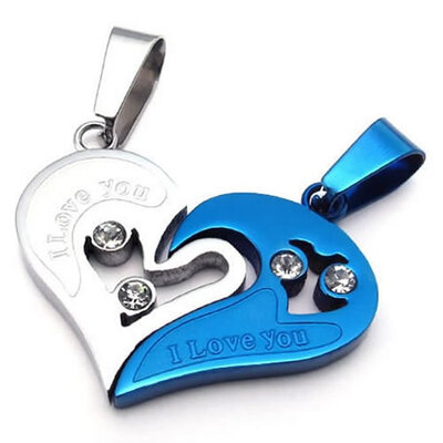 Hpolw 2pcs Mens Womens Couples Heart Stainless Steel Pendant Love Necklace Set 18&22 inch Chain Black Silver
Hpolw 2pcs Mens Womens Couples Heart Stainless Steel Pendant Love Necklace Set 18&22 inch Chain Black Silver