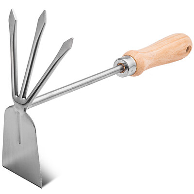 wood handle stainless steel dual-purpose tooth hoe family gardening tools potted planting flowers planting vegetables hoe taro
wood handle stainless steel dual-purpose tooth hoe family gardening tools potted planting flowers planting vegetables hoe taro