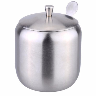 Stainless Steel Drum Shaped Cruet Seasoning Pot Sugar Coffee Can Container with Spoon Kitchen Tool
Stainless Steel Drum Shaped Cruet Seasoning Pot Sugar Coffee Can Container with Spoon Kitchen Tool