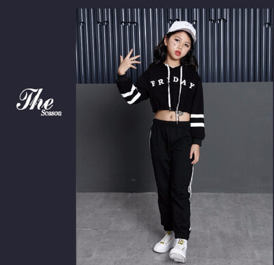 Girls Street Dance Clothing Kids Black Red Letter Crop Hoodie Top With Long Sleeves Pant 2pcs Teenage Clothes Set For Girls
Girls Street Dance Clothing Kids Black Red Letter Crop Hoodie Top With Long Sleeves Pant 2pcs Teenage Clothes Set For Girls