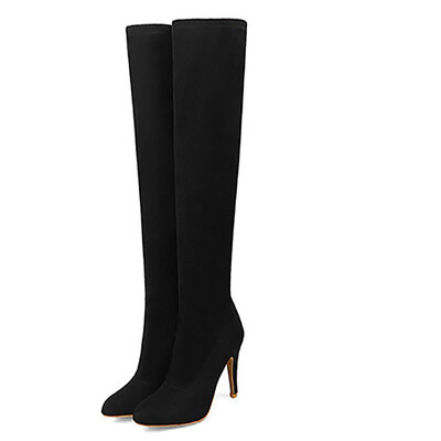IDIFU Womens Trendy Vivid Color Stiletto High Heel Pointed Toe Faux Suede Pull on Skinny Above the Knee Long Boots
IDIFU Womens Trendy Vivid Color Stiletto High Heel Pointed Toe Faux Suede Pull on Skinny Above the Knee Long Boots