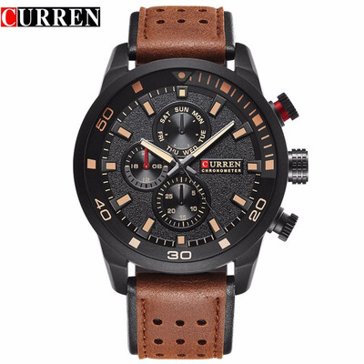 CURREN brand top new fashion casual quartz wrist watch men leather relojes strap round Quartz Water Resistant 8250
CURREN brand top new fashion casual quartz wrist watch men leather relojes strap round Quartz Water Resistant 8250