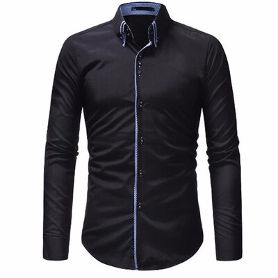 2018 Men Fashion Casual Long Sleeved Solid Color Shirt Slim Fit Male Social Business Dress Shirt Brand Men Clothing Comfortable
2018 Men Fashion Casual Long Sleeved Solid Color Shirt Slim Fit Male Social Business Dress Shirt Brand Men Clothing Comfortable