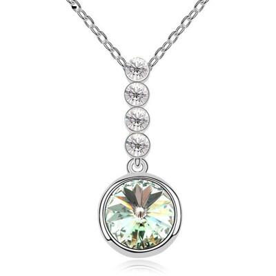 Fashion Jewelry Circle Crystal Necklaces for Women Made with Crystal from Austria Elements White Gold Plated 10356
Fashion Jewelry Circle Crystal Necklaces for Women Made with Crystal from Austria Elements White Gold Plated 10356