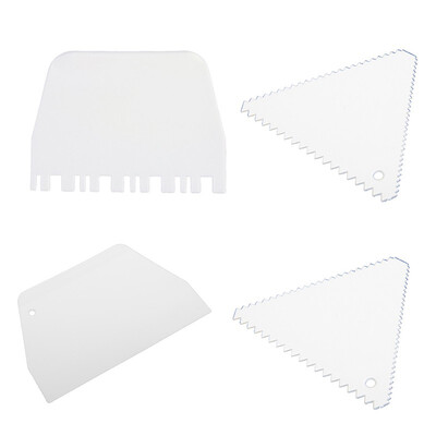 UpperX Cake Edge Side White Plastic 4 in 1 Scraper Cutter Comb Set
UpperX Cake Edge Side White Plastic 4 in 1 Scraper Cutter Comb Set