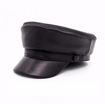 Adult Leather Sheepskin Cap Mens Autumn&Winter Warm Cap Men Students Fashion Cap New Year Gift B-7146
Adult Leather Sheepskin Cap Mens Autumn&Winter Warm Cap Men Students Fashion Cap New Year Gift B-7146