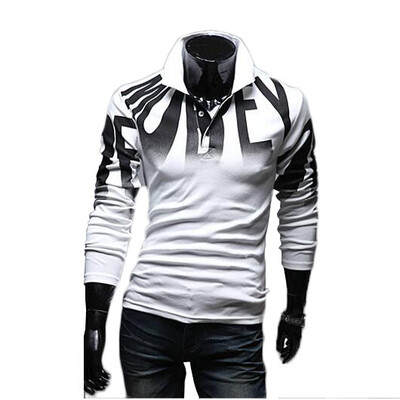 Zogaa New Mens Polo Shirt Printing Slim Long Sleeve 
Zogaa New Mens Polo Shirt Printing Slim Long Sleeve