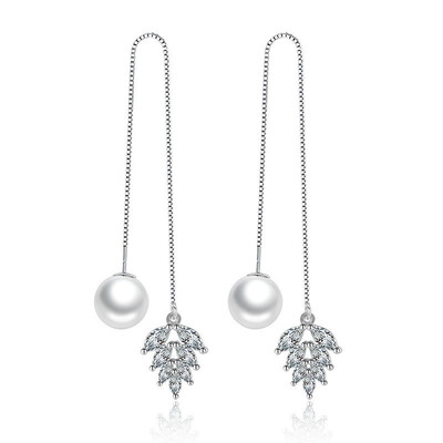 Simulated Pearl Long Drop Earrings For Women Vintage Fashion Jewelry Cubic Zirconia Rhinestone Pendants Earring G33
Simulated Pearl Long Drop Earrings For Women Vintage Fashion Jewelry Cubic Zirconia Rhinestone Pendants Earring G33