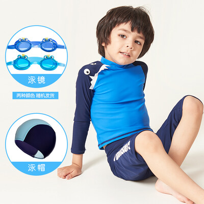 Yizi Childrens Swimwear Boys Student Swimsuit Baby Big Boy Split Swimsuit Swimsuit Boy Long Sleeve Surf Suit Set EZI18B001-1 Blue Little Monster 100cm
Yizi Childrens Swimwear Boys Student Swimsuit Baby Big Boy Split Swimsuit Swimsuit Boy Long Sleeve Surf Suit Set EZI18B001-1 Blue Little Monster 100cm