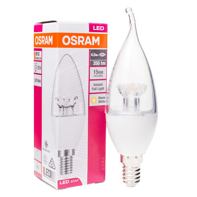OSRAM (OSRAM) Светодиодная лампочка с выдвижным пузырьком 4.5W E14 маленький рот теплый белый желтый свет
OSRAM (OSRAM) Светодиодная лампочка с выдвижным пузырьком 4.5W E14 маленький рот теплый белый желтый свет