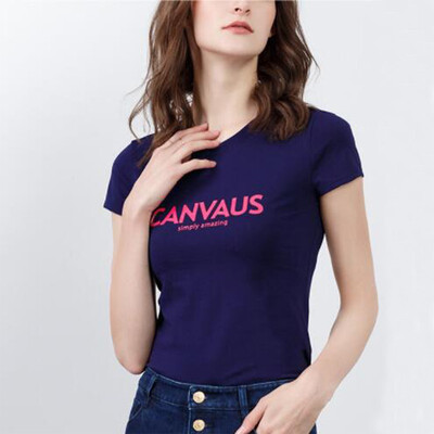 Canvaus Summer Women Clothing Letters Solid Cotton Short Sleeve T-shirt Round Collar Slim Casual Office Lady Tee Shirt Tops
Canvaus Summer Women Clothing Letters Solid Cotton Short Sleeve T-shirt Round Collar Slim Casual Office Lady Tee Shirt Tops