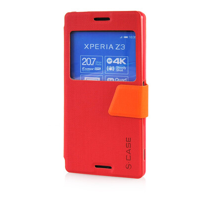 MOONCASE Ultra Slim Leather Side Flip Pouch Stand Thin Shell Back Case Cover for Sony Xperia Z3 Red
MOONCASE Ultra Slim Leather Side Flip Pouch Stand Thin Shell Back Case Cover for Sony Xperia Z3 Red
