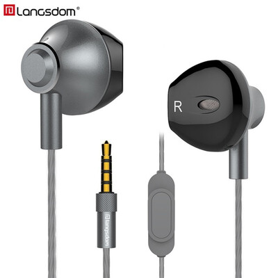 Langsdom F9 Metal Phone Earphones Half In-ear Earphone with Microphone Stereo Headset Earbuds for phone Xiaomi fone de ouvido
Langsdom F9 Metal Phone Earphones Half In-ear Earphone with Microphone Stereo Headset Earbuds for phone Xiaomi fone de ouvido