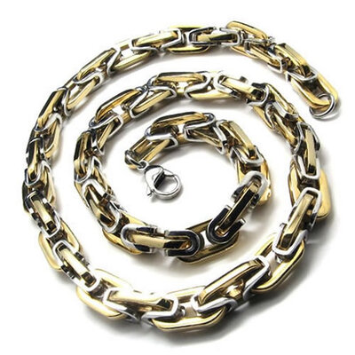 Hpolw Luxury Brand Design Gold-plated Geometric New Jewelry Men's Stainless Steel Necklace Link Chain
Hpolw Luxury Brand Design Gold-plated Geometric New Jewelry Men's Stainless Steel Necklace Link Chain