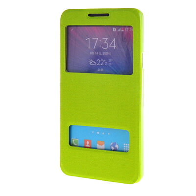 MOONCASE Side Flip Hard board Slim Leather Bracket Window Case Cover for Samsung Galaxy Note 4 N9100 Green
MOONCASE Side Flip Hard board Slim Leather Bracket Window Case Cover for Samsung Galaxy Note 4 N9100 Green