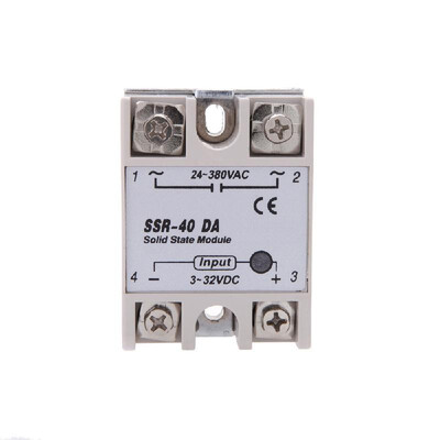 Mini Size 24V-380V 40A SSR-40 DA Solid State Relay Module for PID Temperature Controller 3-32V DC To AC E2P2P6G0
Mini Size 24V-380V 40A SSR-40 DA Solid State Relay Module for PID Temperature Controller 3-32V DC To AC E2P2P6G0